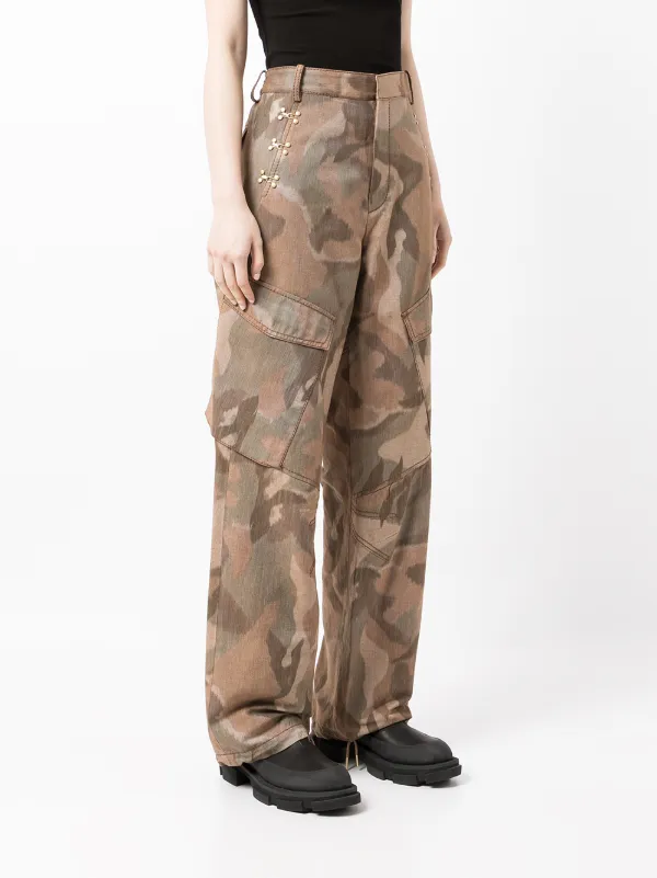 Dion Lee Ikat camouflage-print Trousers 