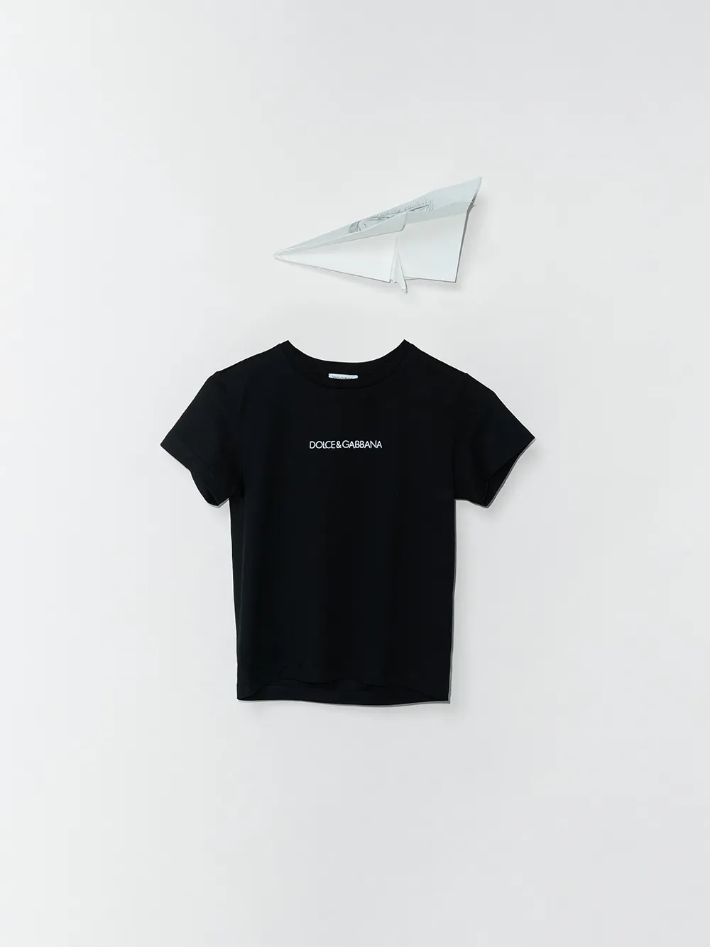 キッズ Dolce&Gabbana DGロゴ 半袖 Tシャツ ブラック 120 Dolce & Gabbana Kids logo-print short-sleeve Cotton T-shirt