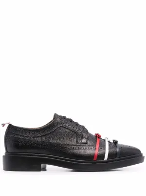 Thom Browne three bow Longwing Brogues Farfetch
