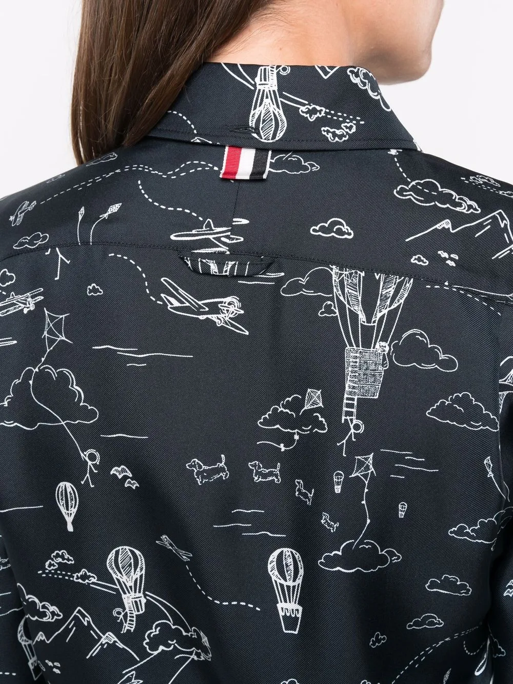фото Thom browne рубашка с принтом