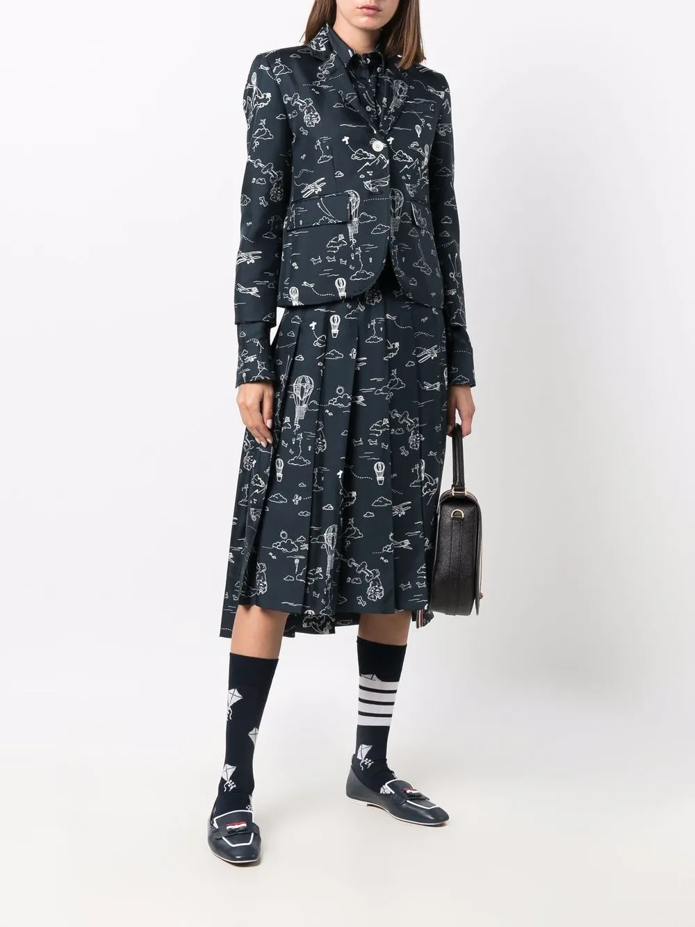 Thom Browne Blouse met print - Blauw