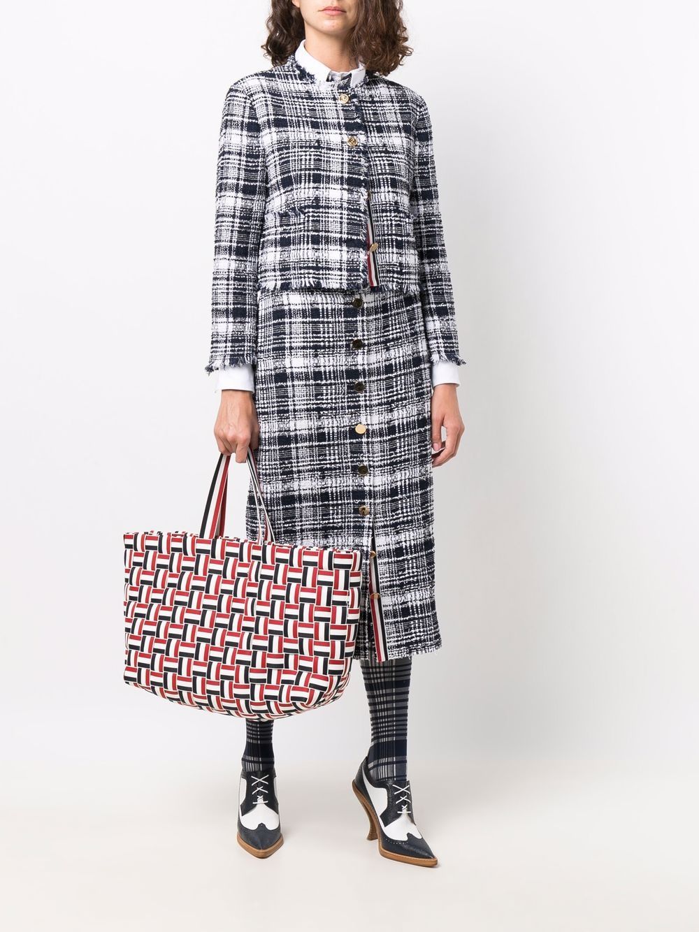 Thom Browne Tweed jack - Blauw