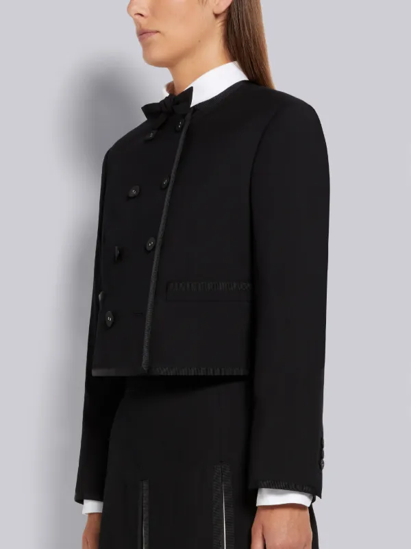 navy box jacket ladies