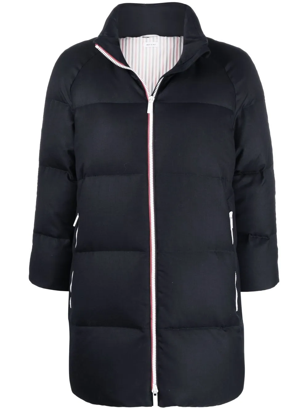 

Thom Browne RWB-stripe padded jacket - Blue