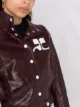 Courrèges cropped faux-leather jacket