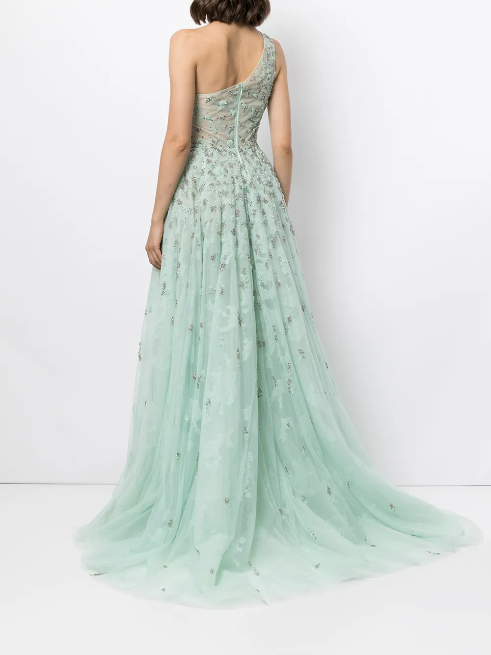 фото Saiid kobeisy платье из тюля на одно плечо