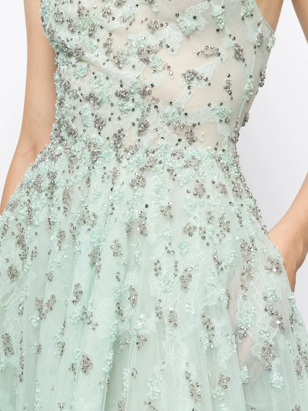 фото Saiid kobeisy платье из тюля на одно плечо