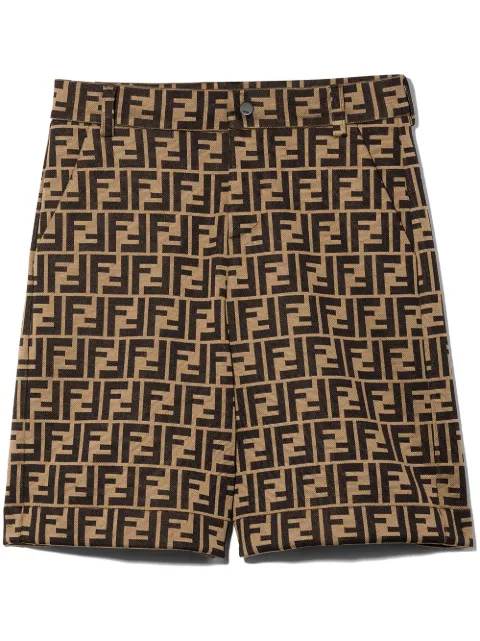 Fendi Kids FF-motif shorts