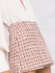 Valentino metallic-knit tweed skort
