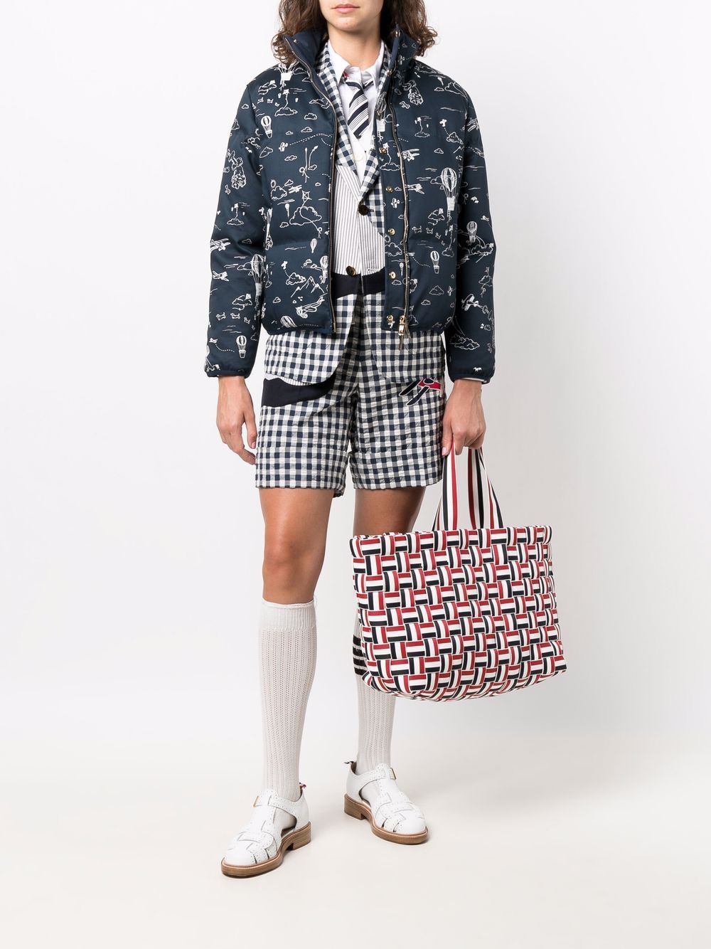 фото Thom browne рубашка оксфорд