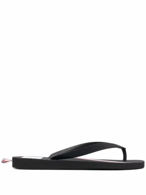 Thom Browne RWB-stripe flip flops
