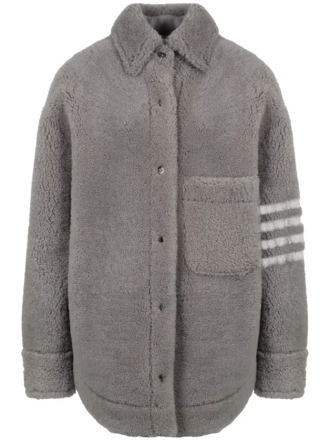 Thom Browne sobrecamisa oversize con motivo 4-Bar