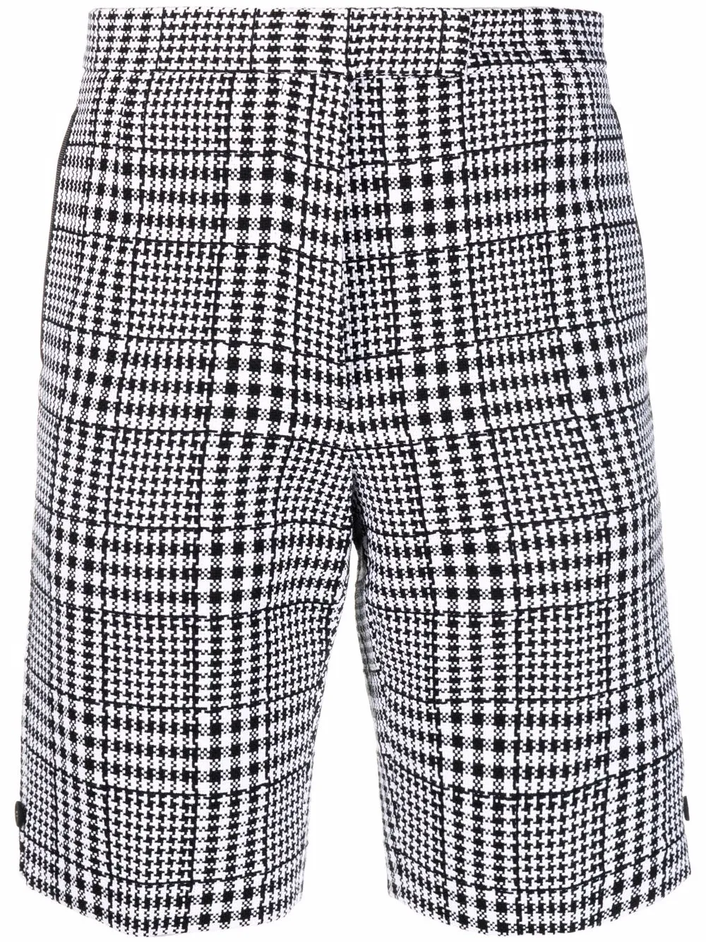 Thom Browne check-pattern shorts - Grey