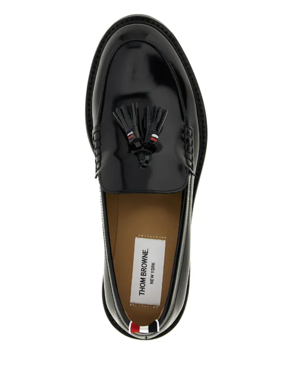 【関税込み】Thom Browne スリッパ & ローファー Thom Browne tassel-detail Loafers | Black | FARFETCH GE