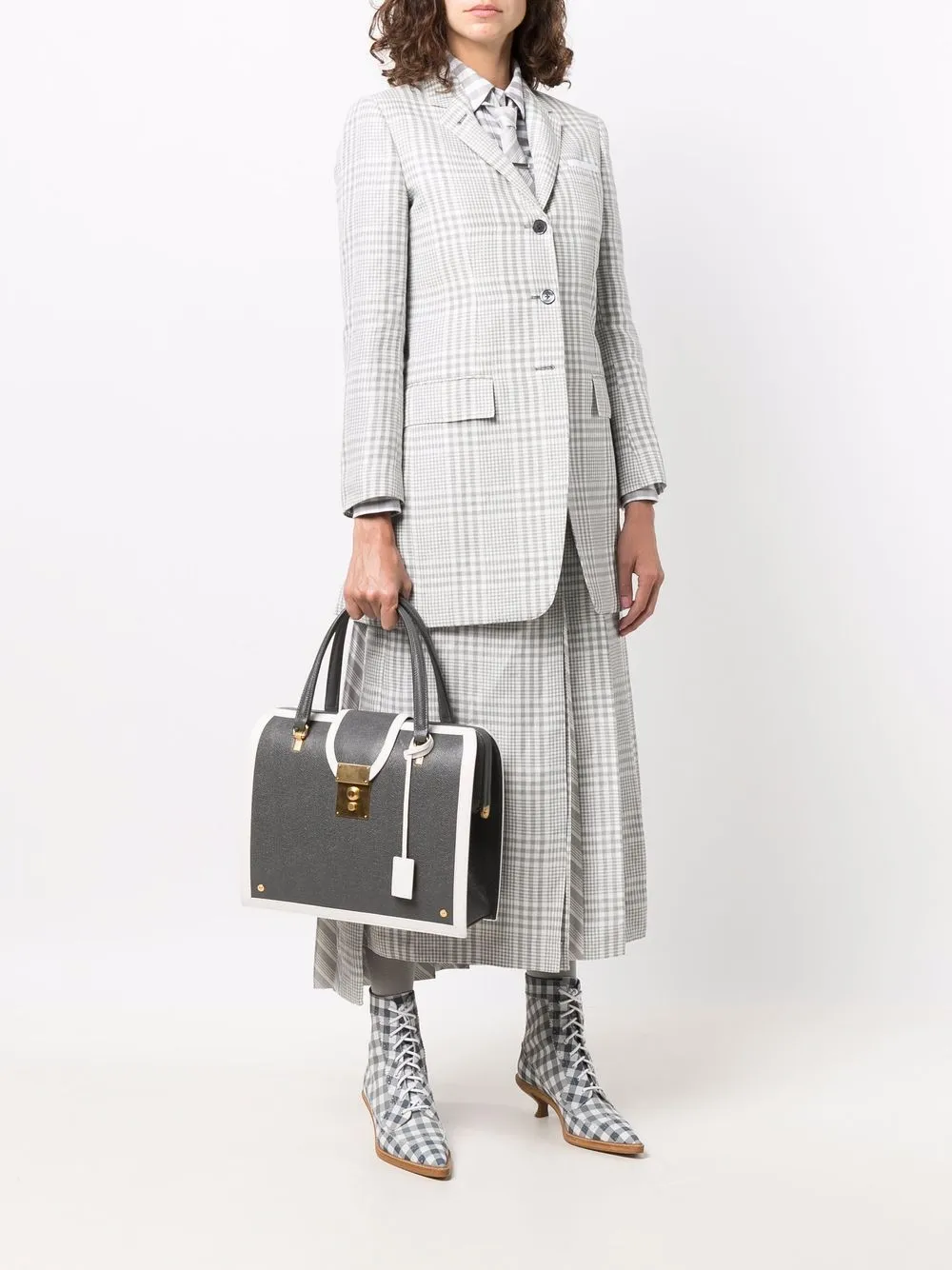 фото Thom browne удлиненный блейзер