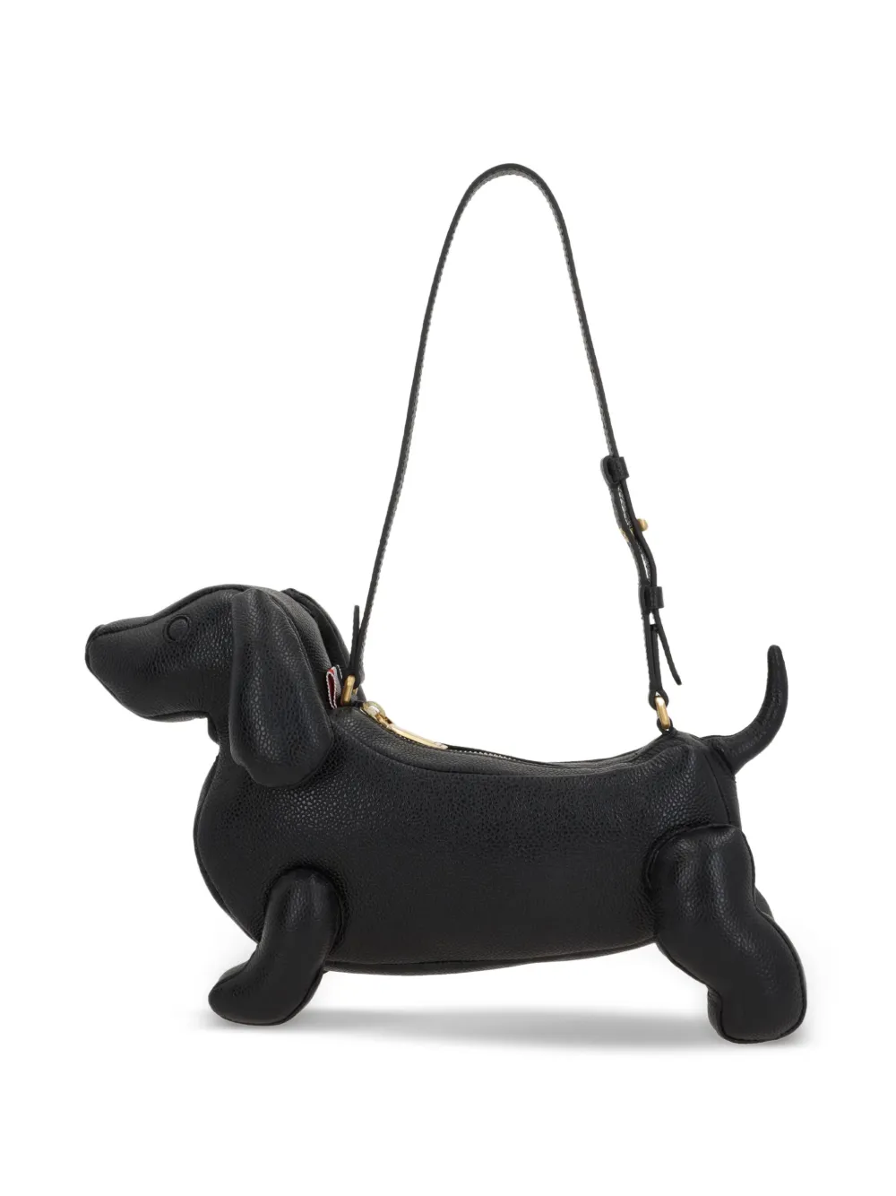 Thom Browne Hector pebbled leather shoulder bag | Black | Image 1