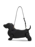 Thom Browne Hector pebbled leather shoulder bag - Black