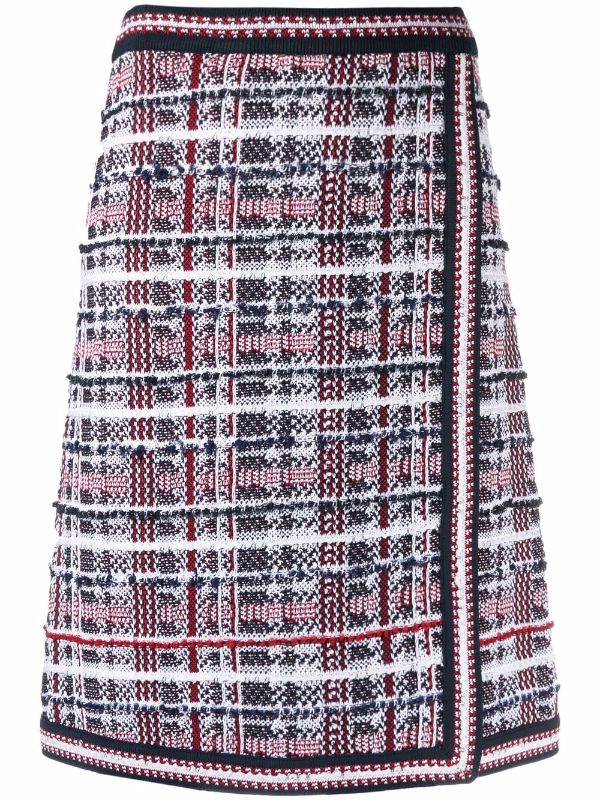 Thom Browne madras-check Jacquard Skirt - Farfetch