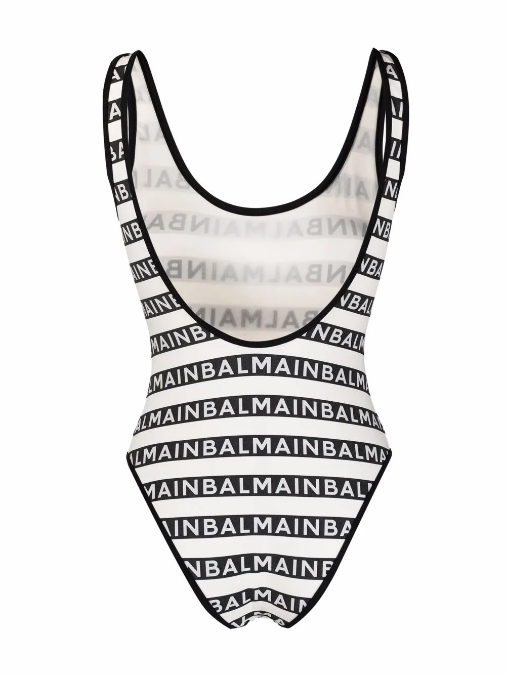 Balmain Badpak met logoprint - Wit