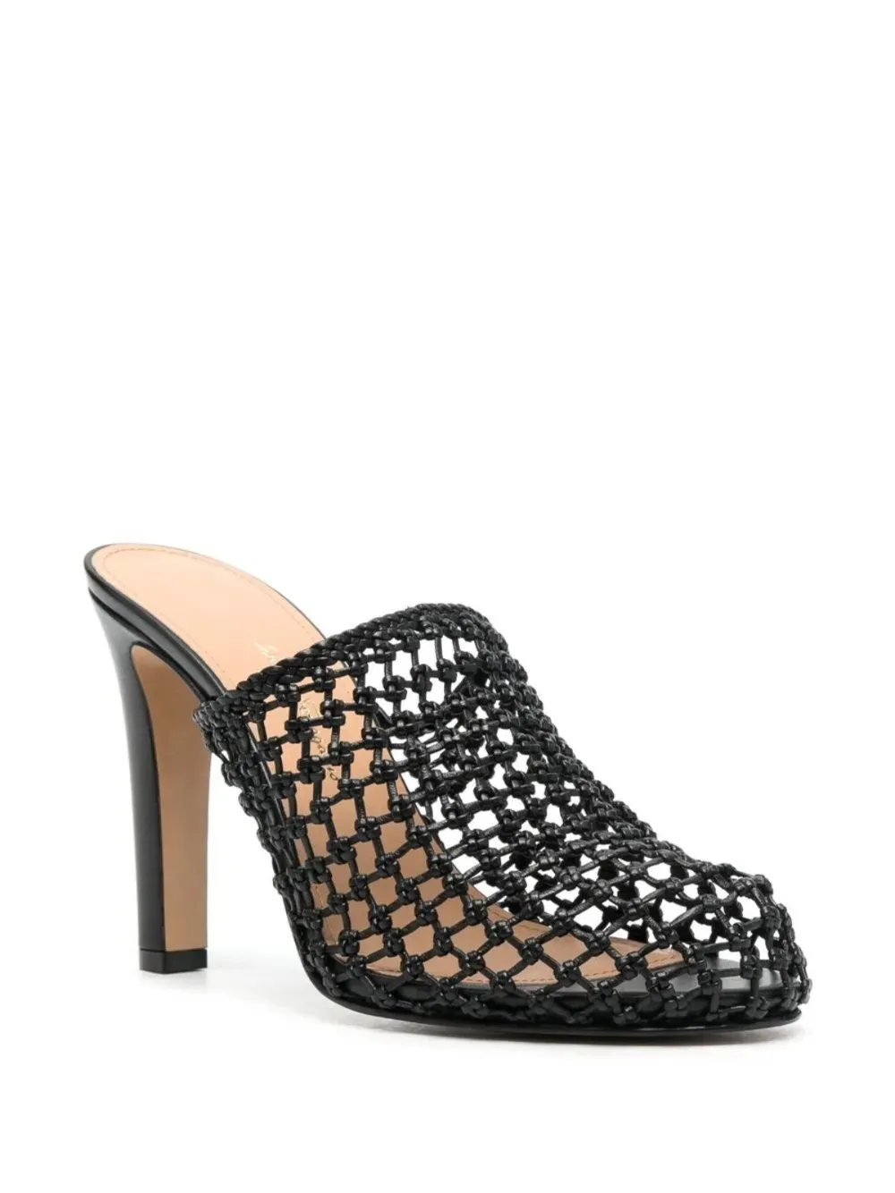 Ferragamo Ella muiltjes met hoge hak Zwart