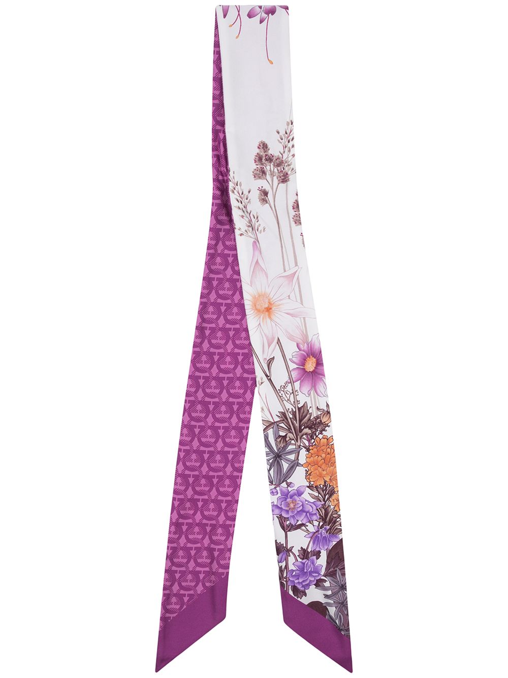 фото Salvatore ferragamo шарф с цветочным принтом