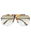 Victoria Beckham Eyewear gradient pilot-frame sunglasses - Brown
