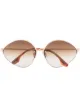 Image 1 of Victoria Beckham Eyewear Peak rimless oval-frame sunglasses