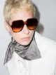 Image 2 of Victoria Beckham Eyewear Milled Navigator oversized-frame sunglasses