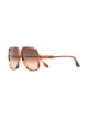 Victoria Beckham Eyewear Milled Navigator oversized-frame sunglasses