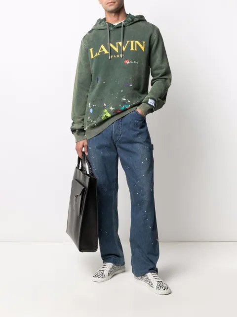 lanvin paint hoodie