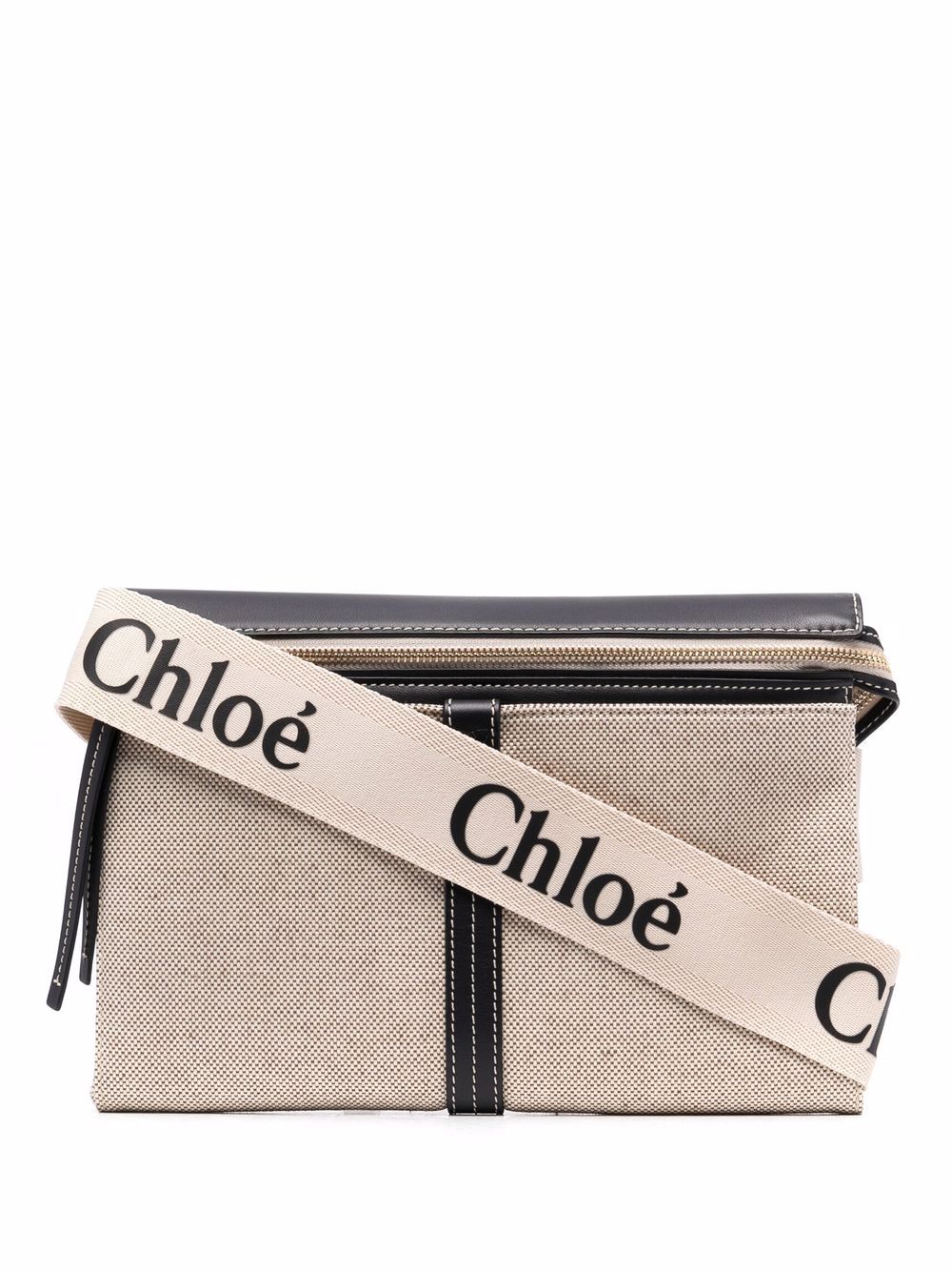 фото Chloé сумка через плечо woody с логотипом