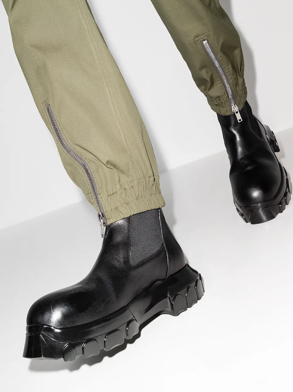 靴 Rick Owens Creeper Bozo Tractor Boot 42 Rick Owens Creeper Bozo Tractor Leather Boots in Black for