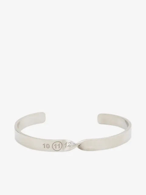 Maison Margiela twisted number-engraved bracelet