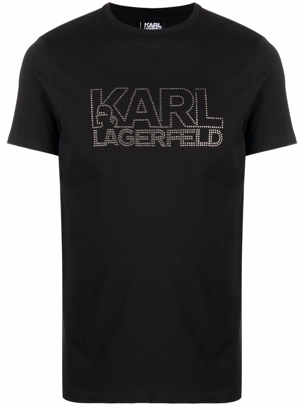 фото Karl lagerfeld футболка с заклепками и логотипом