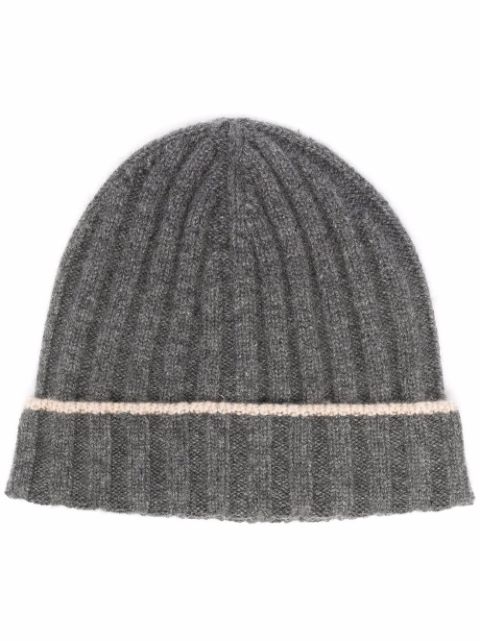 Brunello Cucinelli cashmere two-tone beanie Men