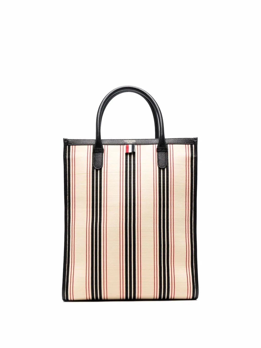 

Thom Browne striped vertical tote bag - Neutrals