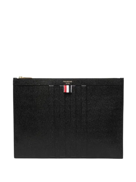 Thom Browne portadocumentos texturizado con motivo 4-Bar