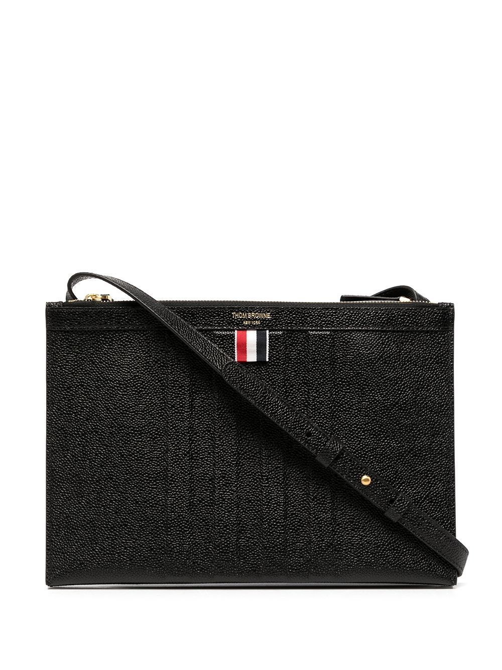 

Thom Browne bolsa de hombro texturizada - Negro