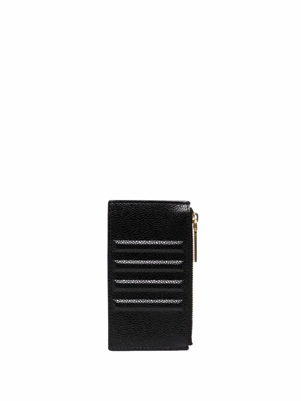 

Thom Browne pebbled zip wallet - Black