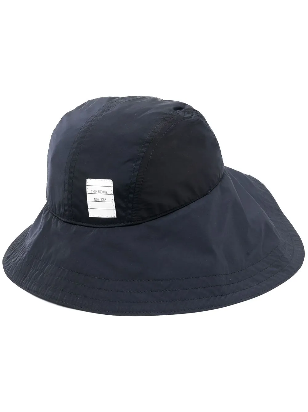 

Thom Browne gorro de pescador con parche del logo - Azul