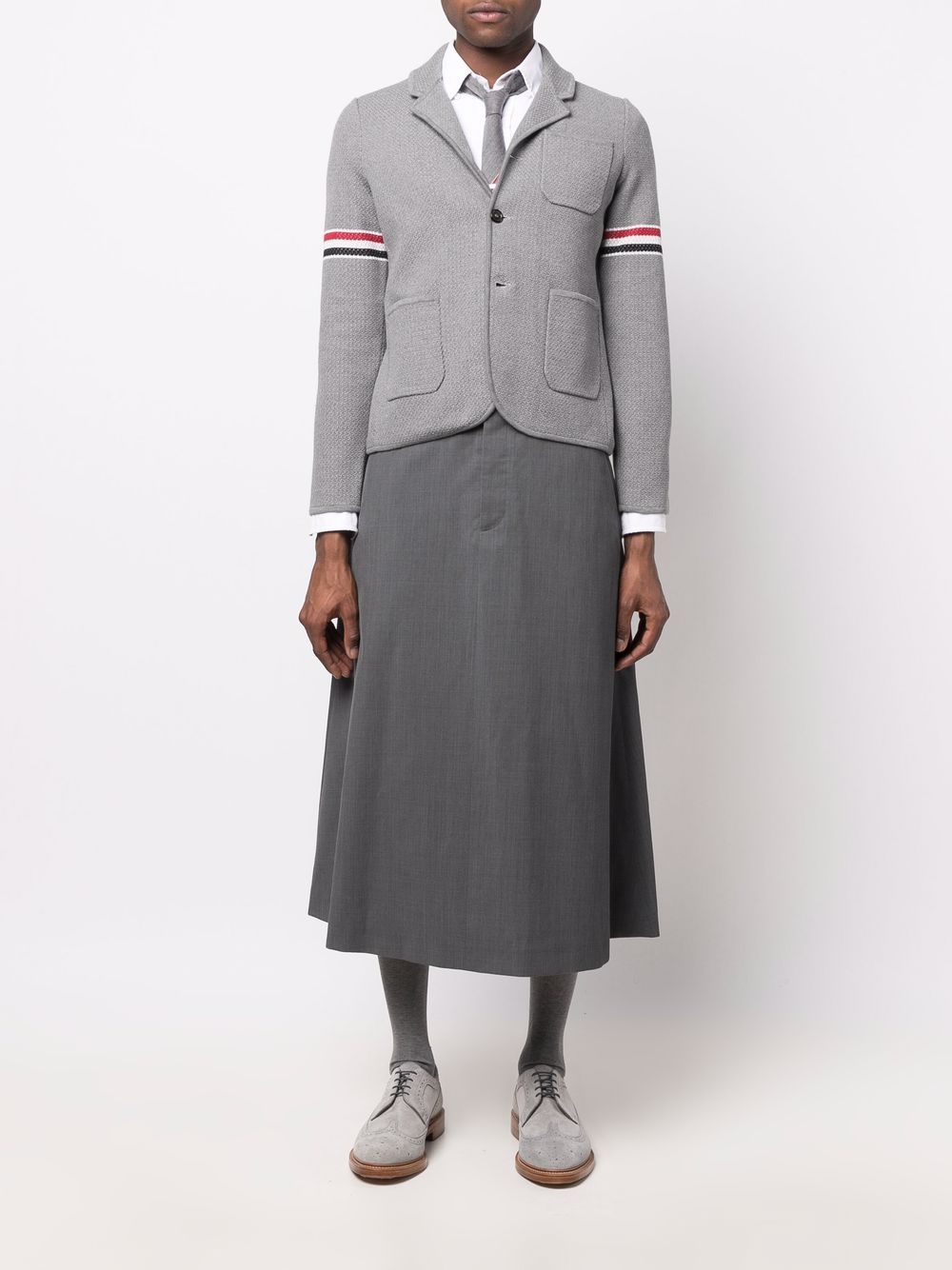 Thom Browne Piqué rok - Grijs