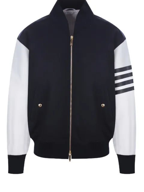 Thom Browne chamarra bomber con motivo 4-Bar