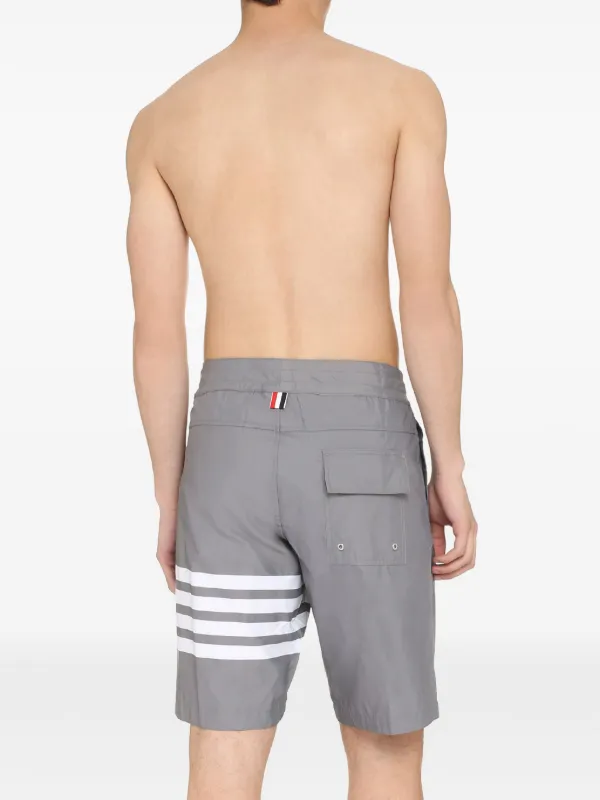 Thom Browne 4BAR トランクス水着 | グレー | FARFETCH JP