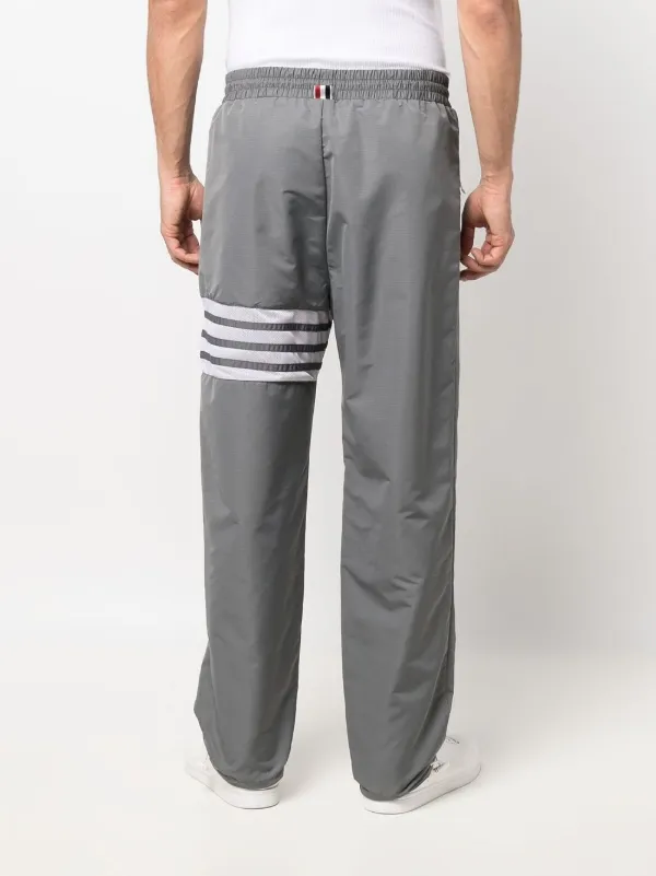 パンツ Thom Browne Canvas Pants Thom Browne - Track-pants with decorative stripes blue - The