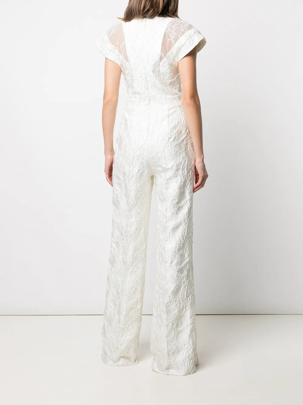 фото Tadashi shoji комбинезон dagian с жаккардовым цветочным узором