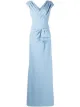 Imagen 1 de Tadashi Shoji vestido con detalle drapeado y cuello en V