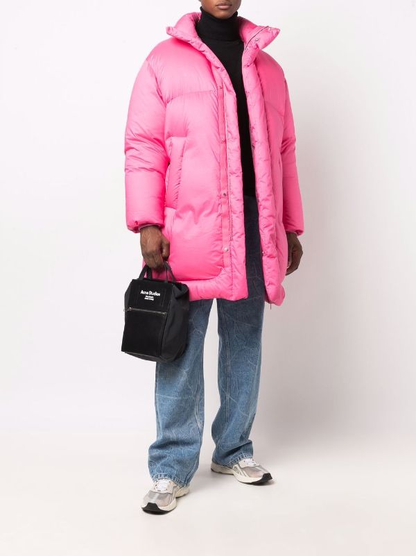 pink down coat