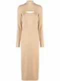 AMBUSH cut-out mid-length dress - Neutrals