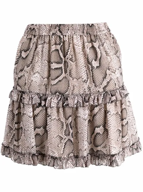 Michael Michael Kors snakeskin-print mini skirt