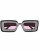 Imagem 1 de Gucci Eyewear Óculos de sol retangular com aplicação de cristais